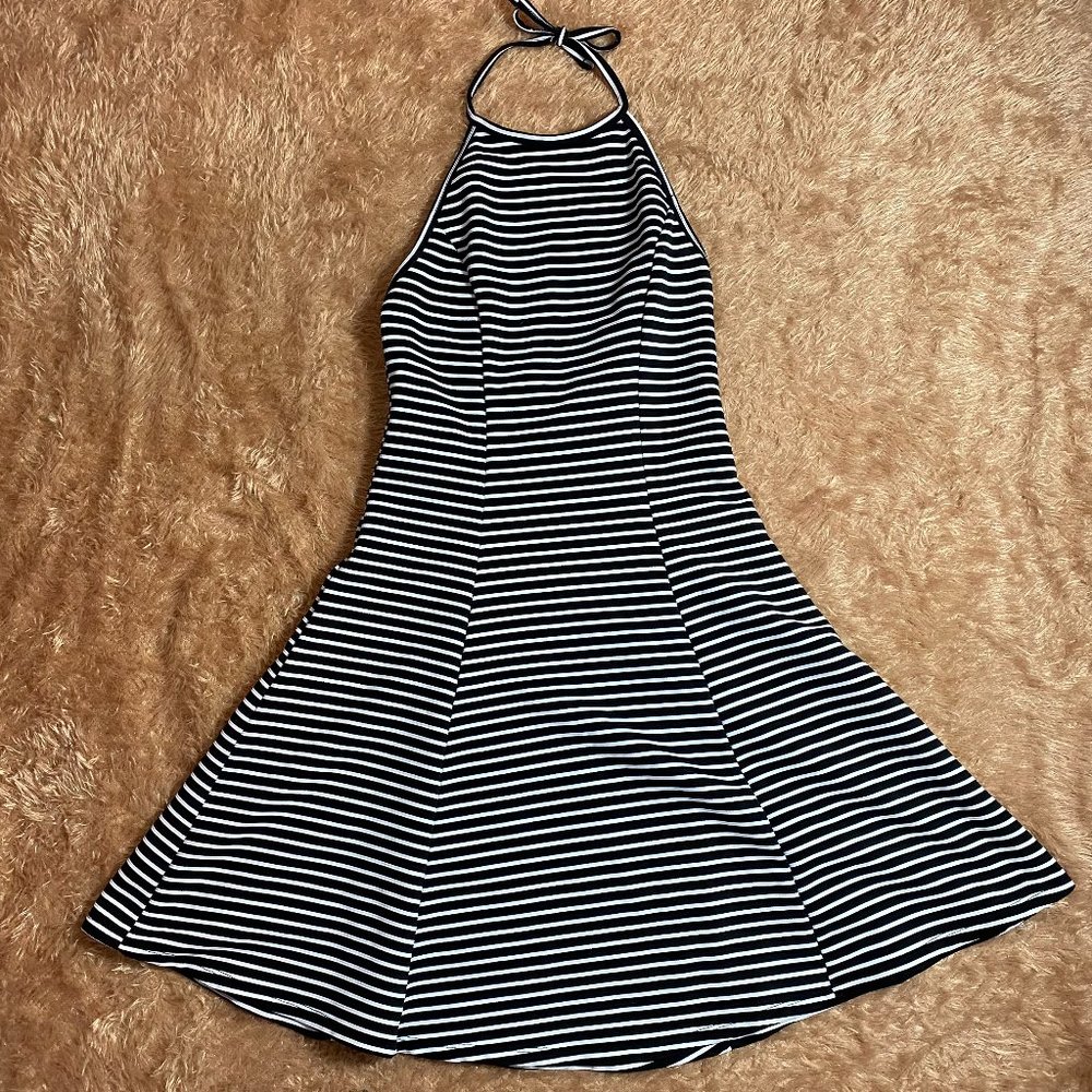 Black and White striped summer dress